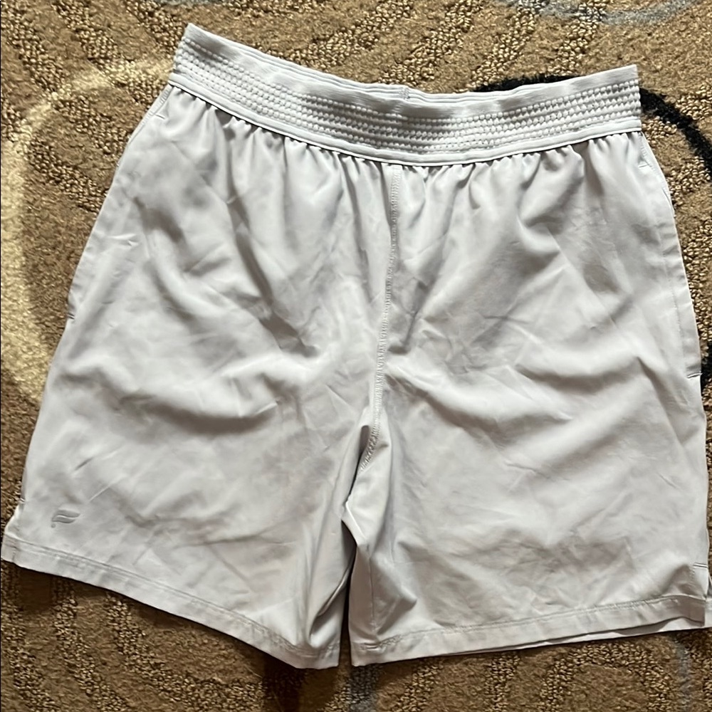 Fabletics Light Gray Athletic Shorts Lightweight Elastic Waist
